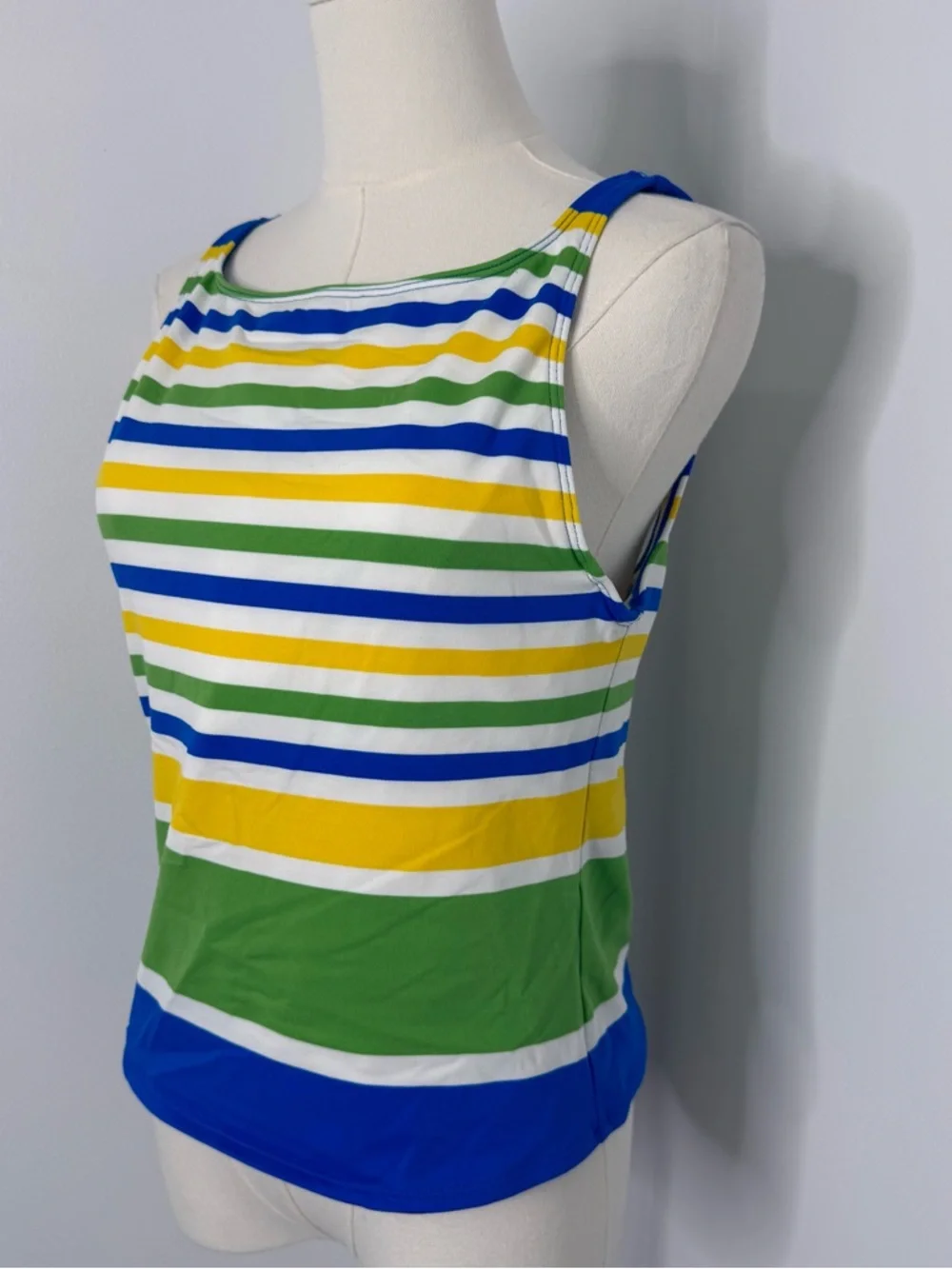 La Blanca Rod Beattie Tankini Top Size 14 Striped Underwire Swimwear